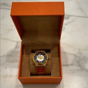 Tory Burch Rose Gold Woman’s Swatch Watch